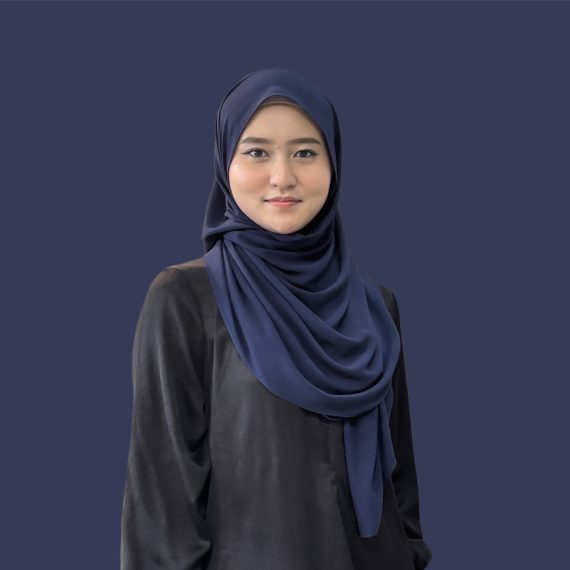 Chiffon Luxe Shawl in Navy