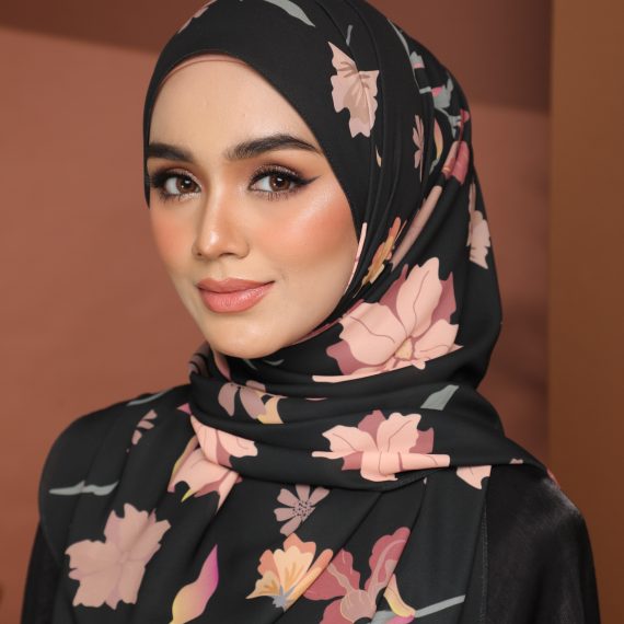Adelia Chiffon Shawl - Printed